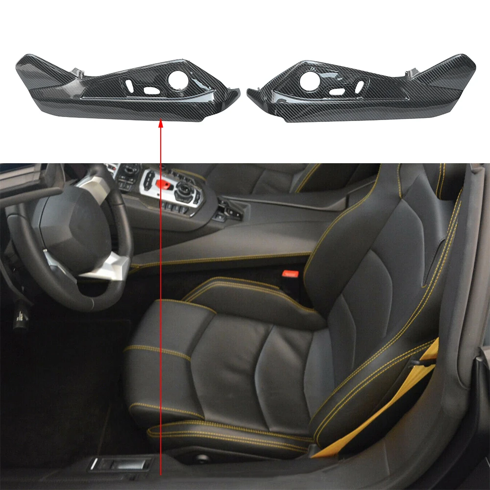 

Dry Glossy Carbon Fiber Seat Side Panel For Lamborghini Aventador LP700 Car Interior Trim Car Accessories