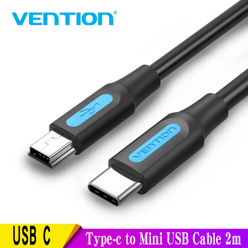 Vention kabel USB C do Mini USB typ C Adapter do aparatu cyfrowego MacBook proMP3 odtwarzacz HDD type-c do kabla Mini USB 1.5m 2m nowość