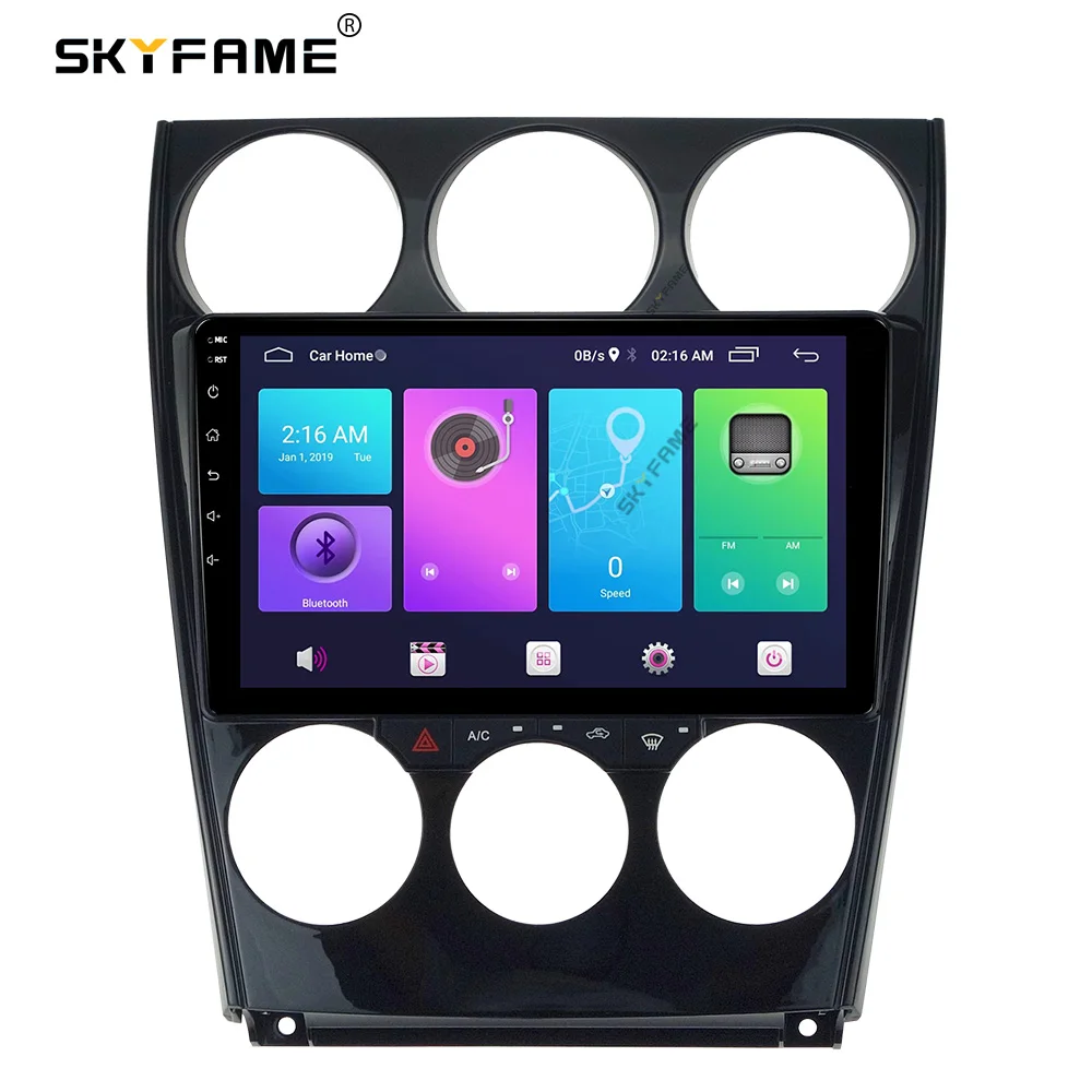 SKYFAME Adattatore per fascia per telaio auto Kit pannello di montaggio per cruscotto radio Android per Mazda 6 Atenza
