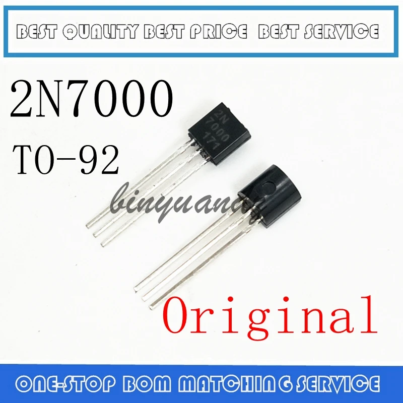 200 قطعة-1000 قطعة 2N7000 7000 إلى 92 0.3A 60V
