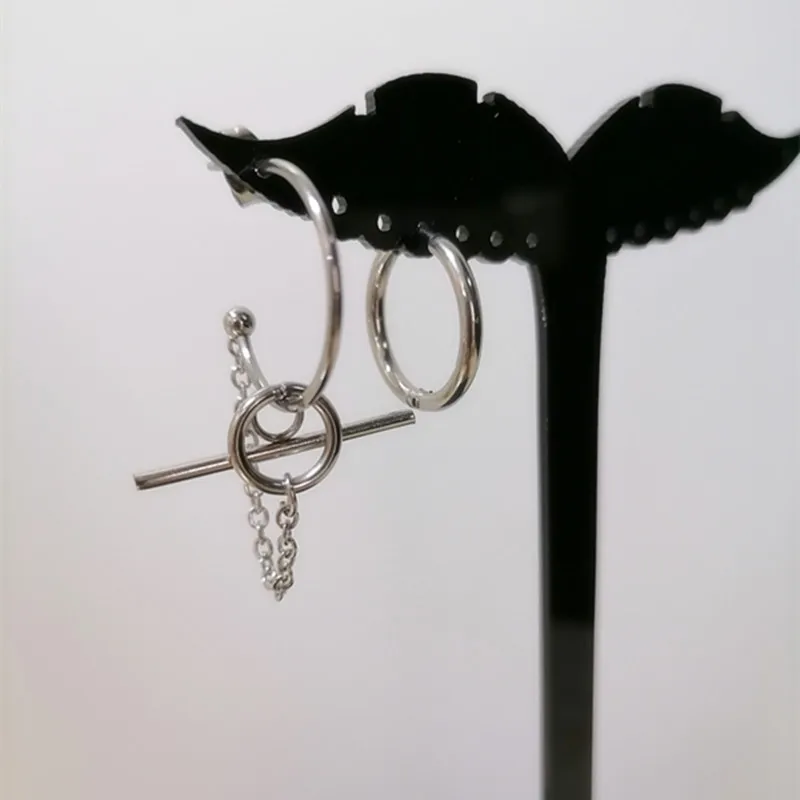Ear Cuff and Clip On Earring - For ear cartilage or earlobe or Helix or Rim or Nose - Non Pierced Hoop For Men mens hoop 13