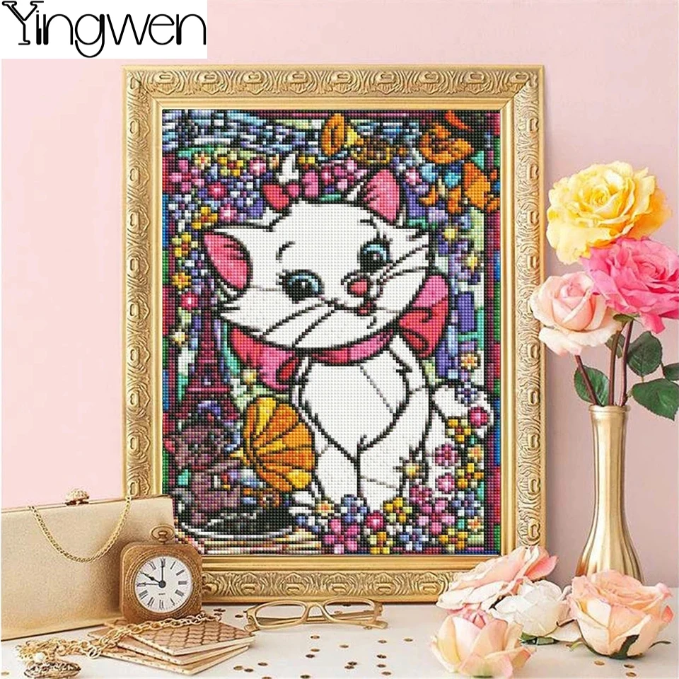 5D Diamond Painting Disney Princess Full Diamond Embroidery Cross Stitch Set Mosaic Picture Home Dekoracyjna postać z kreskówki