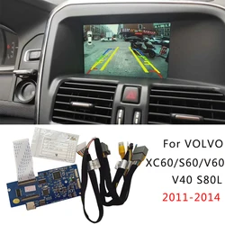 Car revering camera adapter interface For volvo V60 V40 S60 S80 XC60 2011-2014 original   screen improve front rear camera