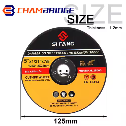 125mm 5" Metal Cutting Discs,5 Inch Cut Off Wheels Flap Sanding Discs Grinding Discs Angle Grinder Wheel 3-60Pcs - Image 3