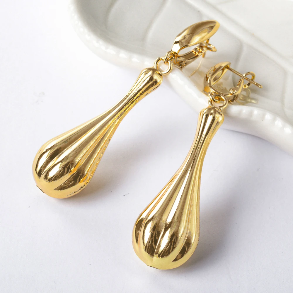 Sunny Jewelry Fashion Drop Earrings Copper African Nigeria Gold Plated Bohemia Style For Women High Quality Classic Party Gift
