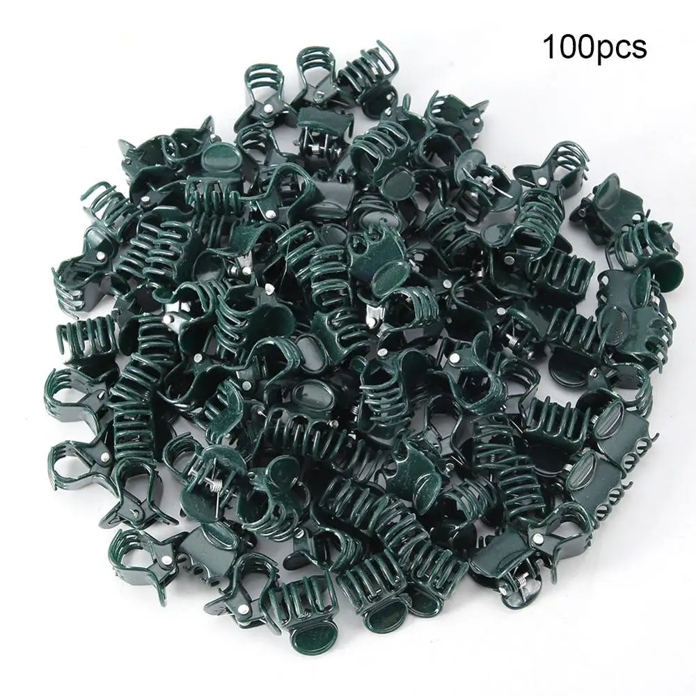 100PCS Mini Plant Clips Garden Flower Plant Support for Orchid Daisy Stems support flower to grow in good condition