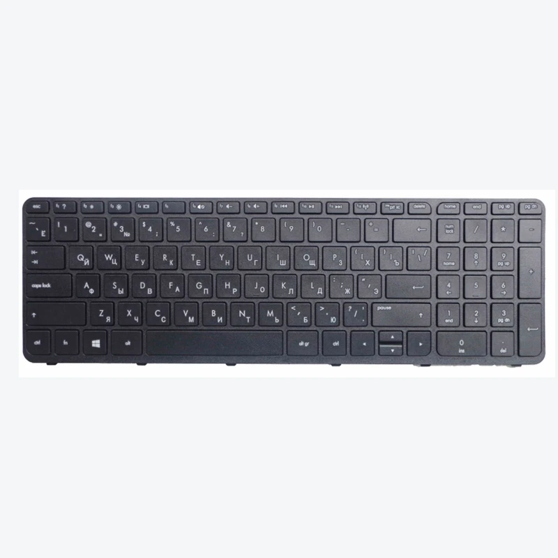 GZEELE RU Russische Tastatur FÜR HP Pavilion 17-e033er 17-e034sr 17-e036sr 17-e040sr 17-e016sr 17-e017sr 17-e018sr 17-e025sr schwarz