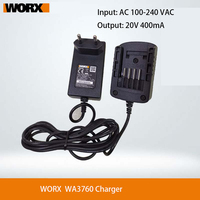 Worx WA3760 charger For 20V Lithium Battery 4Pin WA3551.1 WA3572 WA3550 WA3553 etc (EU PLUG)