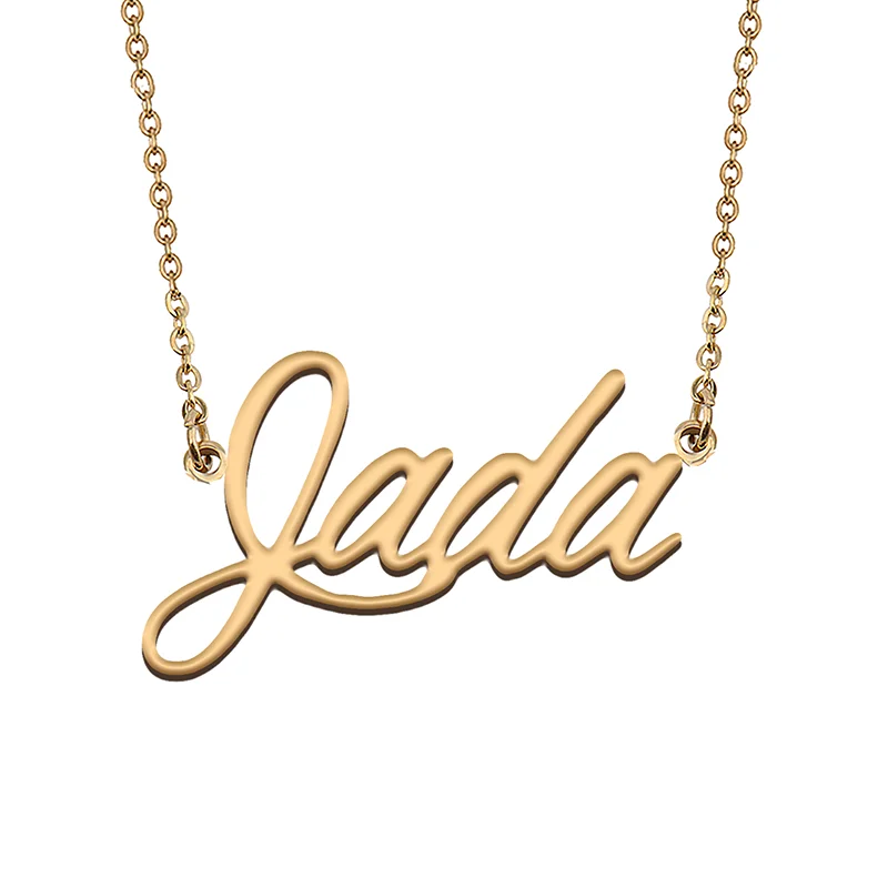 

Jada Custom Name Necklace Customized Pendant Choker Personalized Jewelry Gift for Women Girls Friend Christmas Present