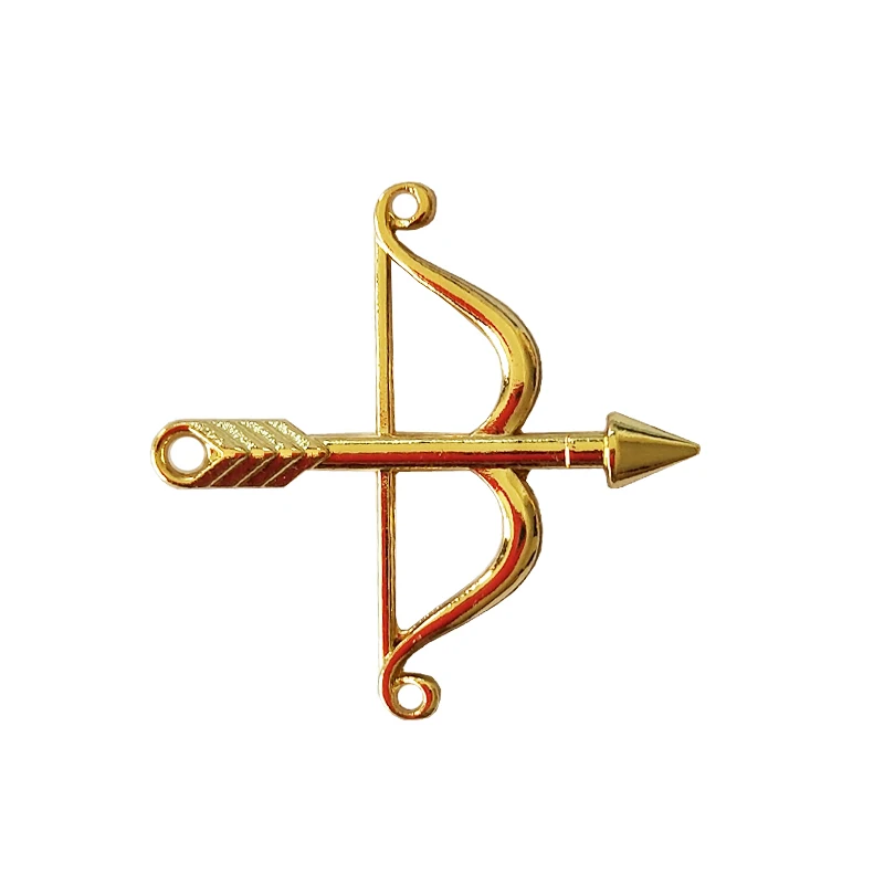 20Pcs Zinc Alloy Bow And Arrow Charms Dangle Gold Color Angel Pendants Jewelry Diy Material Earring Necklace Bracelets Floating