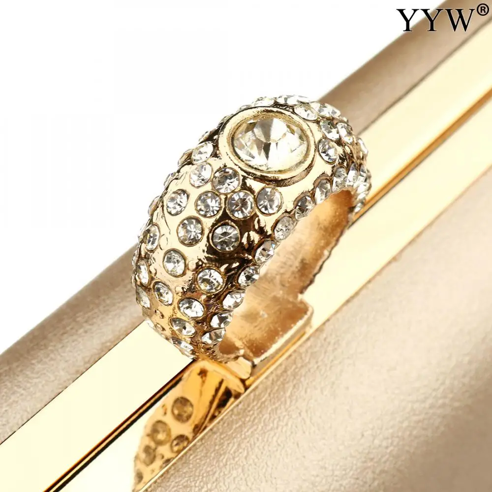 Fashion Women Leather Clutch Bag Shoulder Waterproof With Rhinestone Exquisite Design For Women Ladies Wedding Purse Clutches