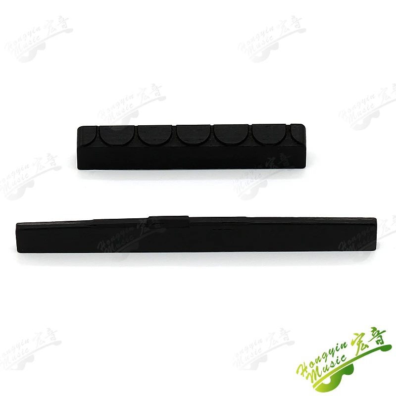 1 Set African Ebony Bridge Pins Nail Nut Saddle Part For Classical Guitar High Quality Guitar Accessories