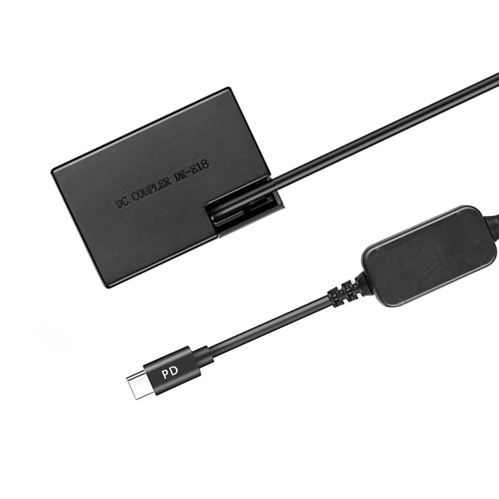 ACK-E18 USB-C DR-E18 DC 커플러 PD 충전기 키트 교체 LP-E17 배터리 Canon EOS Rebel T6i T6s T7i SL3 750D 760D 800D