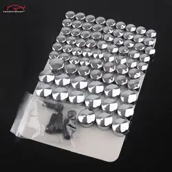 1 Set Motorcycle Screw Bolt Toppers Cover Caps Kit For Harley Davidson FLT FLH 2007 - 2015 Black/Chrome Bolt Caps