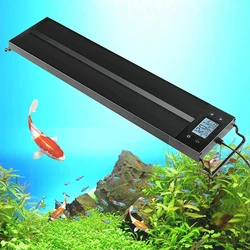 90CM Auto On Off Aquarium LED Light Waterproof Fish Tank Light Underwater Lamp Aquariums Decor Lighting Planted Lights EU Plug