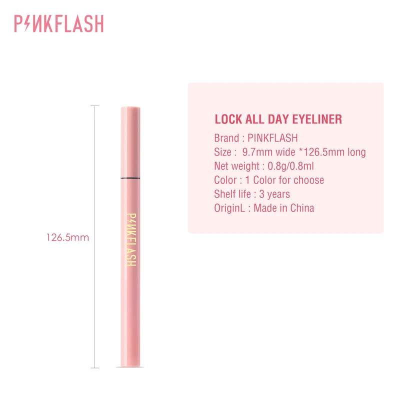 PINKFLASH Liquid Eyeliner Pencil Matte Smooth Long Lasting Makeup Eye Liner Pencil Beauty Sexy Eye Cosmetic Water Proof Eyeliner