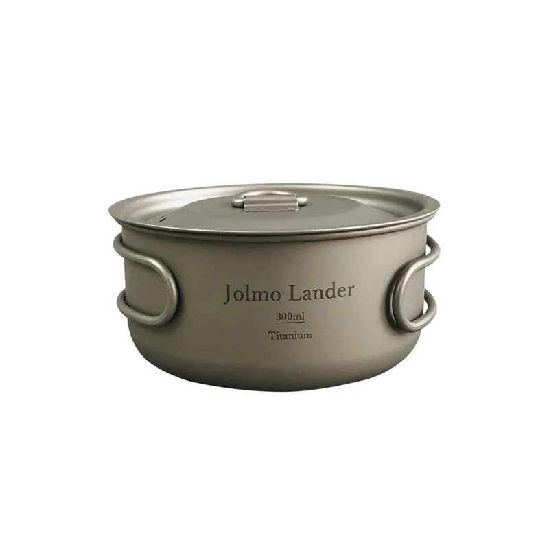 Jolmo Lander Titanium Bowl  Camping Hiking Picnic Bowl Outdoor Tableware 300ml/500ml
