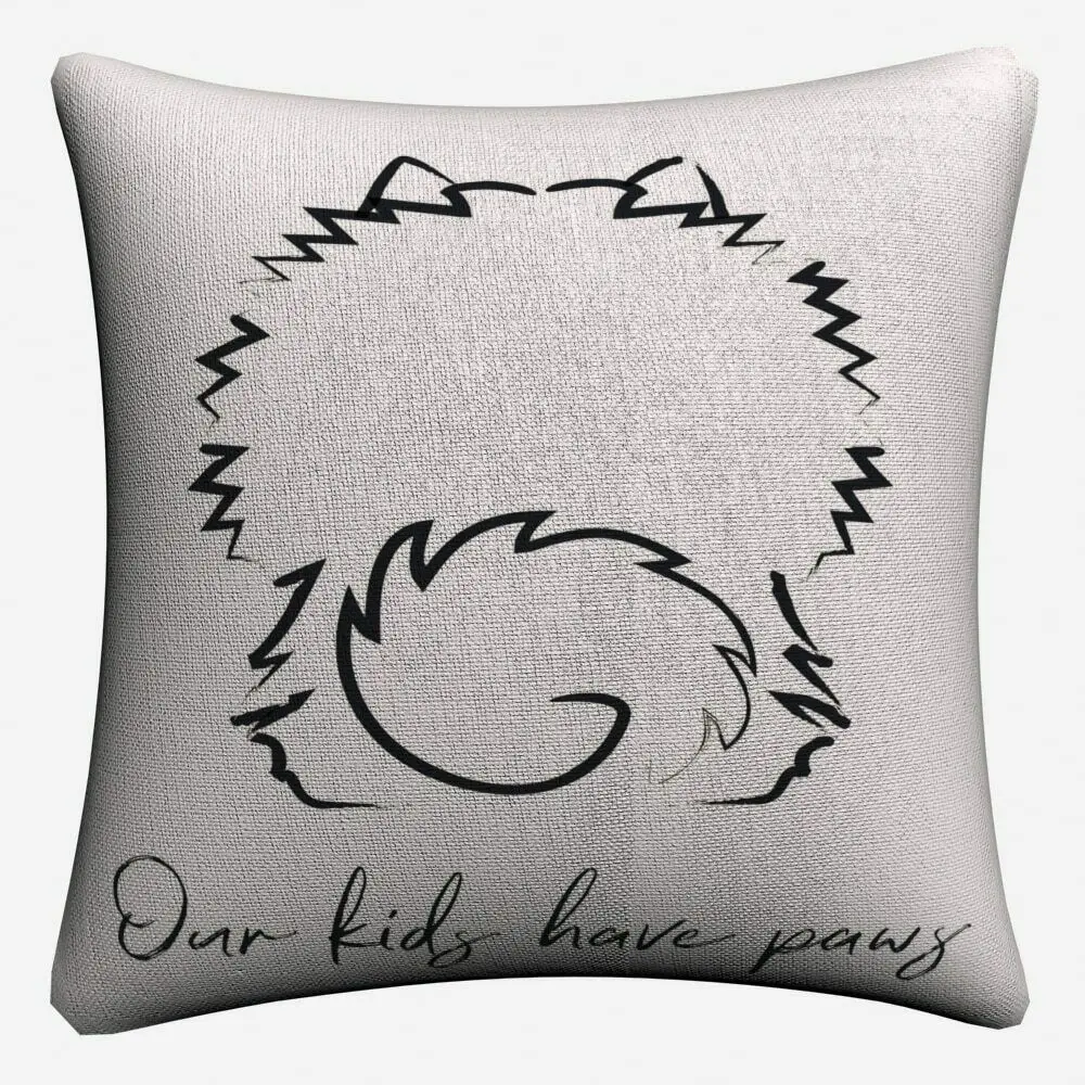 Pomeranian Puppy Dog Simple Art Cushion Cover For Sofa Chair Home Decor Almofada