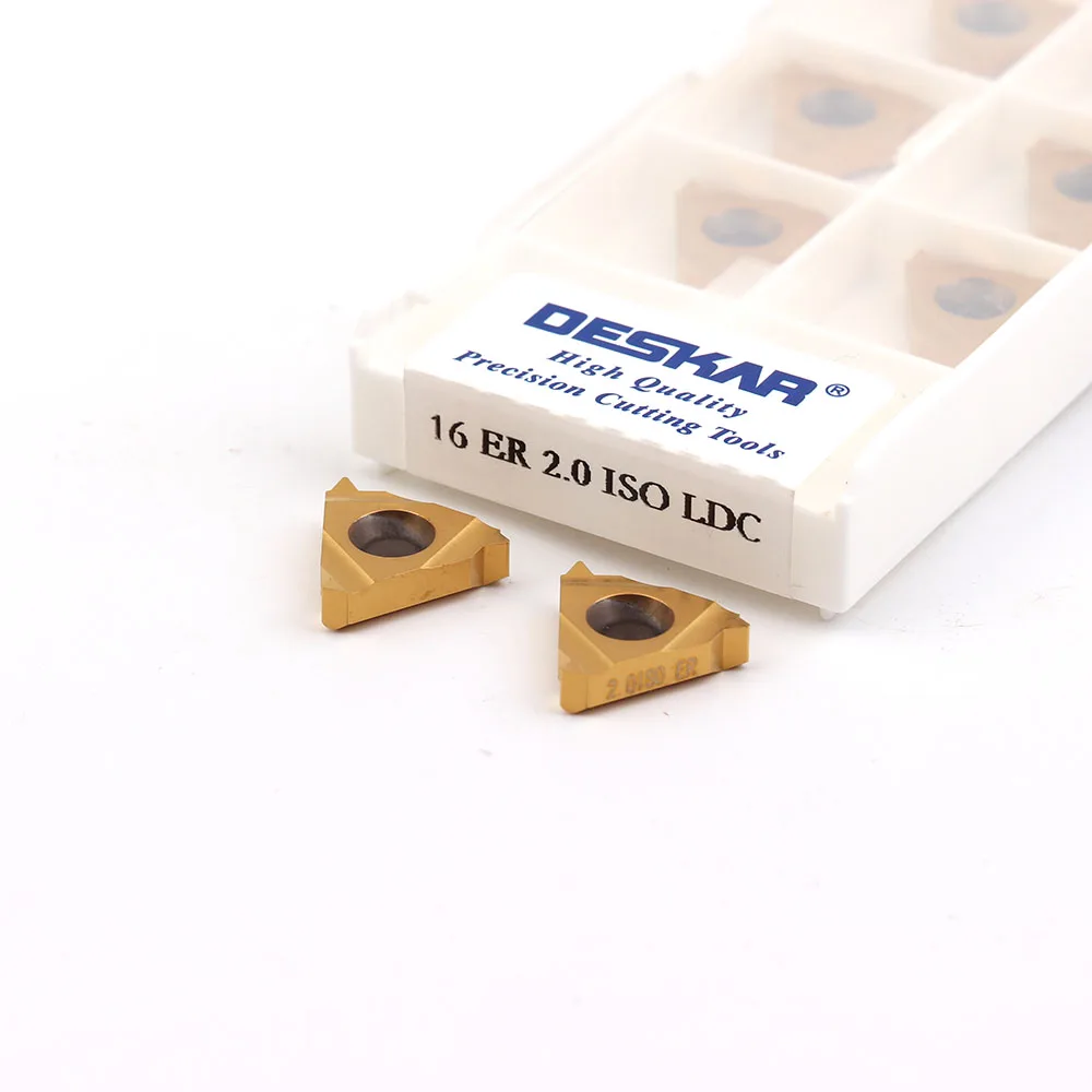 DESKANR 100% الأصلي 16ER 1.5 ISO 0.75 1.25 2.0 3.0 ISO16IR LDA LDC كربيد إدراج موضوع قطع الخارجية تحول أداة القاطع