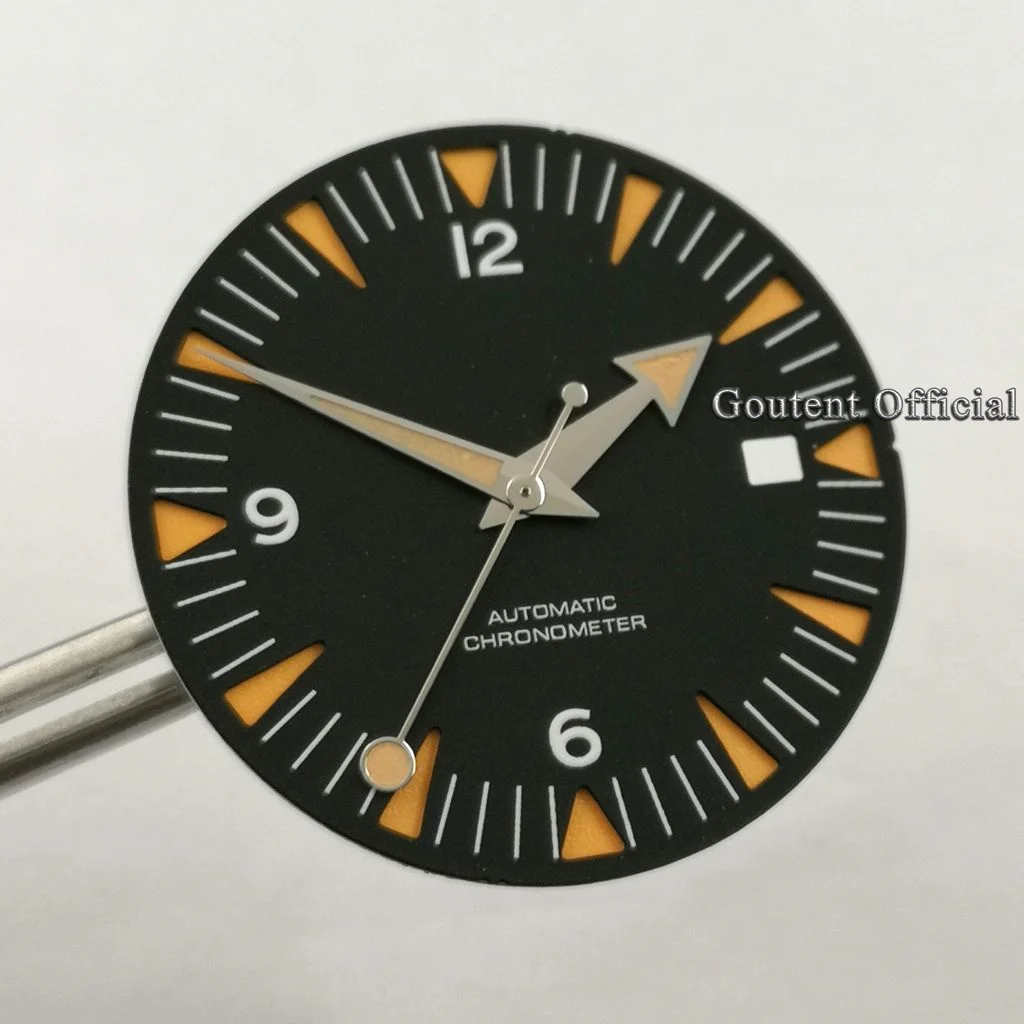 New Goutent 31mm Sterile Watch Dial With Hand For NH35/NH35A ETA2824/2836 Miyota 8205/8215/821A DG2813/3804 Movement