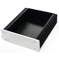 KYYSLB 245*213*70MM WA92 All Aluminum Amplifier Chassis Shell Enclosure DIY Box Brushed Class A Amplifier Case with Radiator