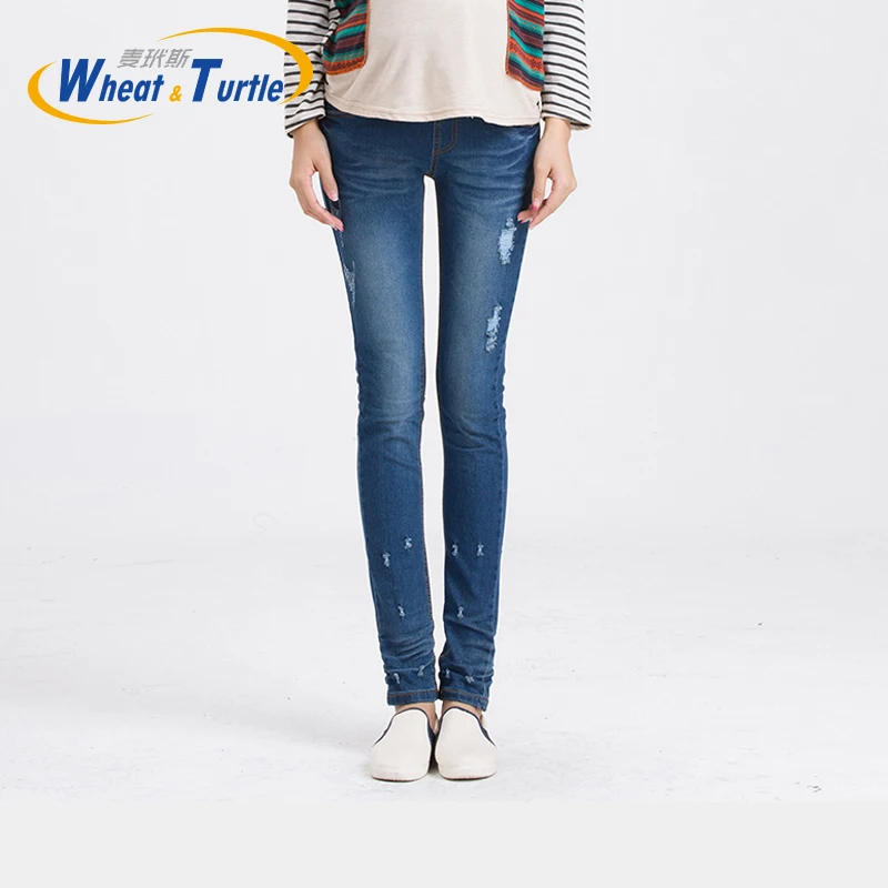 Jeans skinny ALTERHoles pour femmes enceintes, coton de bonne qualité, DistMurcia Blue Slim Pays l, vêtements de grossesse