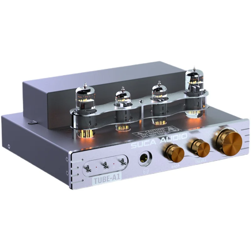 New Tube-A1 HiFi fever tube pure class A tube amplifier Bluetooth APTX HD high-bass high-power amplifier 3W+3W, 25HZ~20KHZ