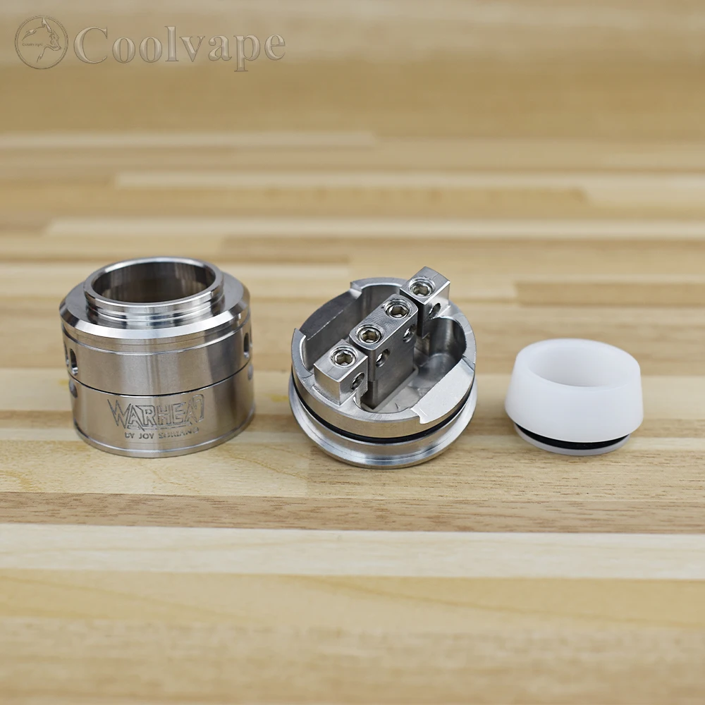 WOLF COOLVAPE-بخاخ السجائر الإلكترونية RDA ، 30 مللي متر ، 316 فولاذ مقاوم للصدأ ، 510 خيط ، خزان vs Tauren RDA