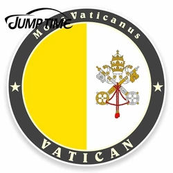 Jump Time The Vatican Rome Italy Flag Vinyl Sticker Laptop Travel Luggage Window Bumper Decal Waterproof Car Accessories