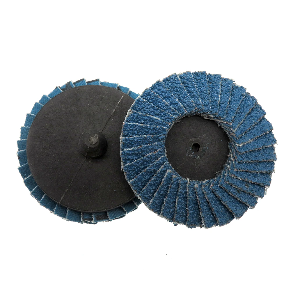 11pcs Flap Disc 2" 50mm Sanding Disk for Roll Lock 40 Grit Abrasive Tools Fits Polishing Metal Iron Rust Removal