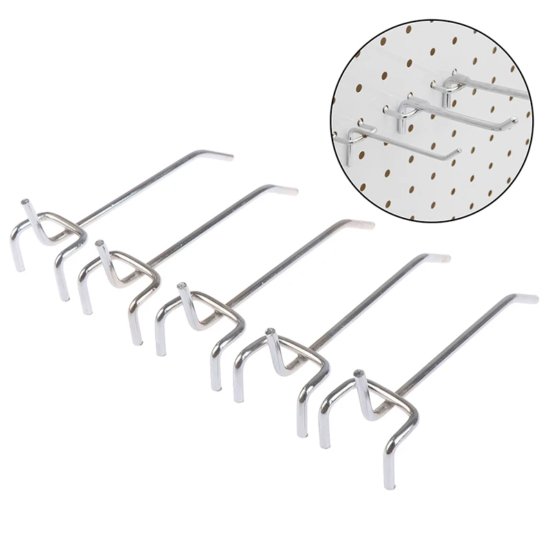 5 pcs 10CM Hook Panel Perforated Wall Storage Garage Workshop Fixing