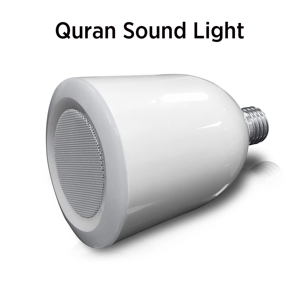 Droplight Design LED Lights Bulb Quran Speaker for Muslim Koran Learning Remote and APP Control Quran MP3 Player Ramadan Gift