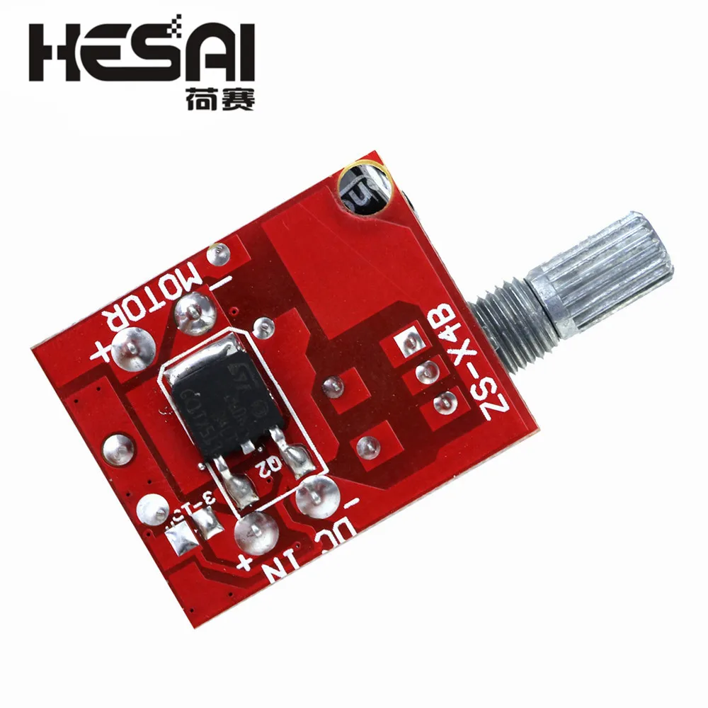 Mini 2A/5A/10A 1203B PWM DC Motor Speed Controller Module - 90W Max DC-DC 3V-35V Speed Control with LED Dimmer Switch