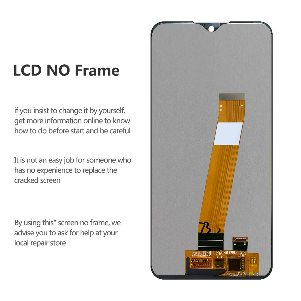 Amoled For Samsung Galaxy A01 A015 LCD Display, Touch Panel Digitizer Assembly For GalaxyA01 SM-A015F,A015M Screen with Frame