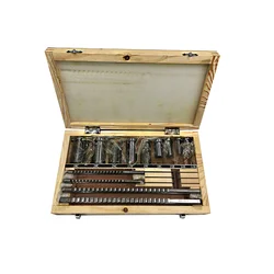18pc HSS Metric Keyway Broach Cutter B C Push Type 4mm 5mm 6mm 8mm + 9pc Bushing Sleeve + 5pc Shim Cutting Tool Metalworking