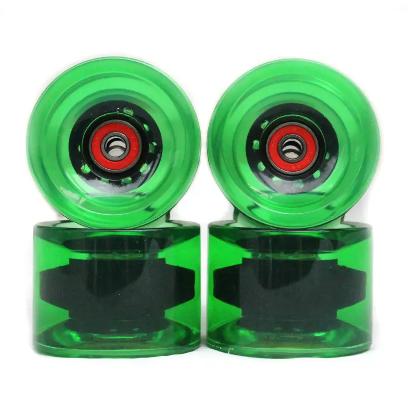 Neue Ankunft Weiche Skateboard Räder PU 70MM Longboard Räder Langlebig Super Cruiser Räder Straße Longboard ABEC-9 Lager