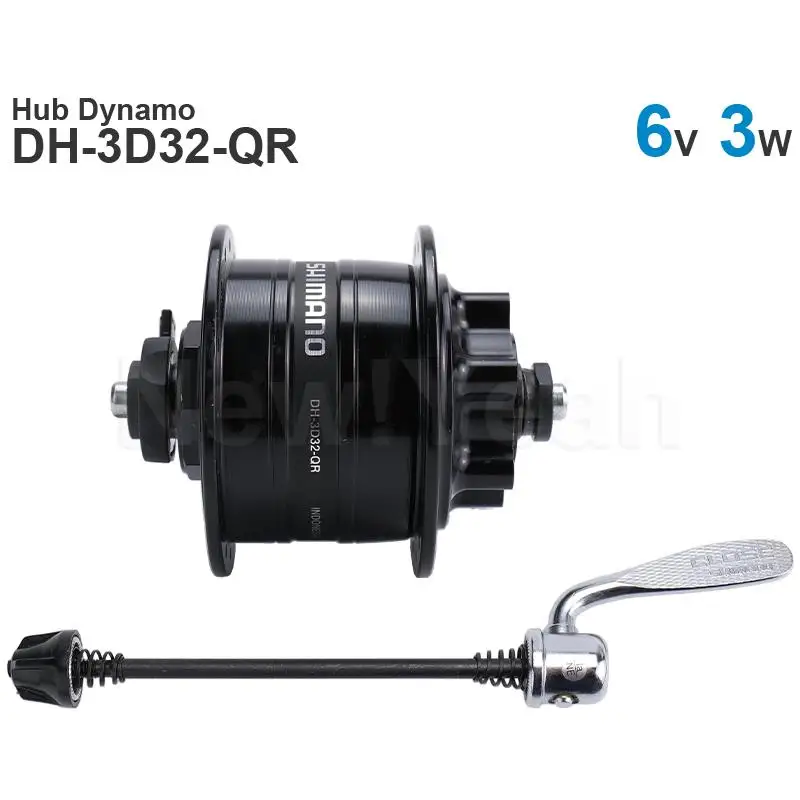 SHIMANO Hub Dynamo DH-3D37-QR DH-3D32-QR Disc Brake 3.0W DH-3D32-NT CENTER LOCK / 6 Bolt Quick Release 16-28 inch wheel Original