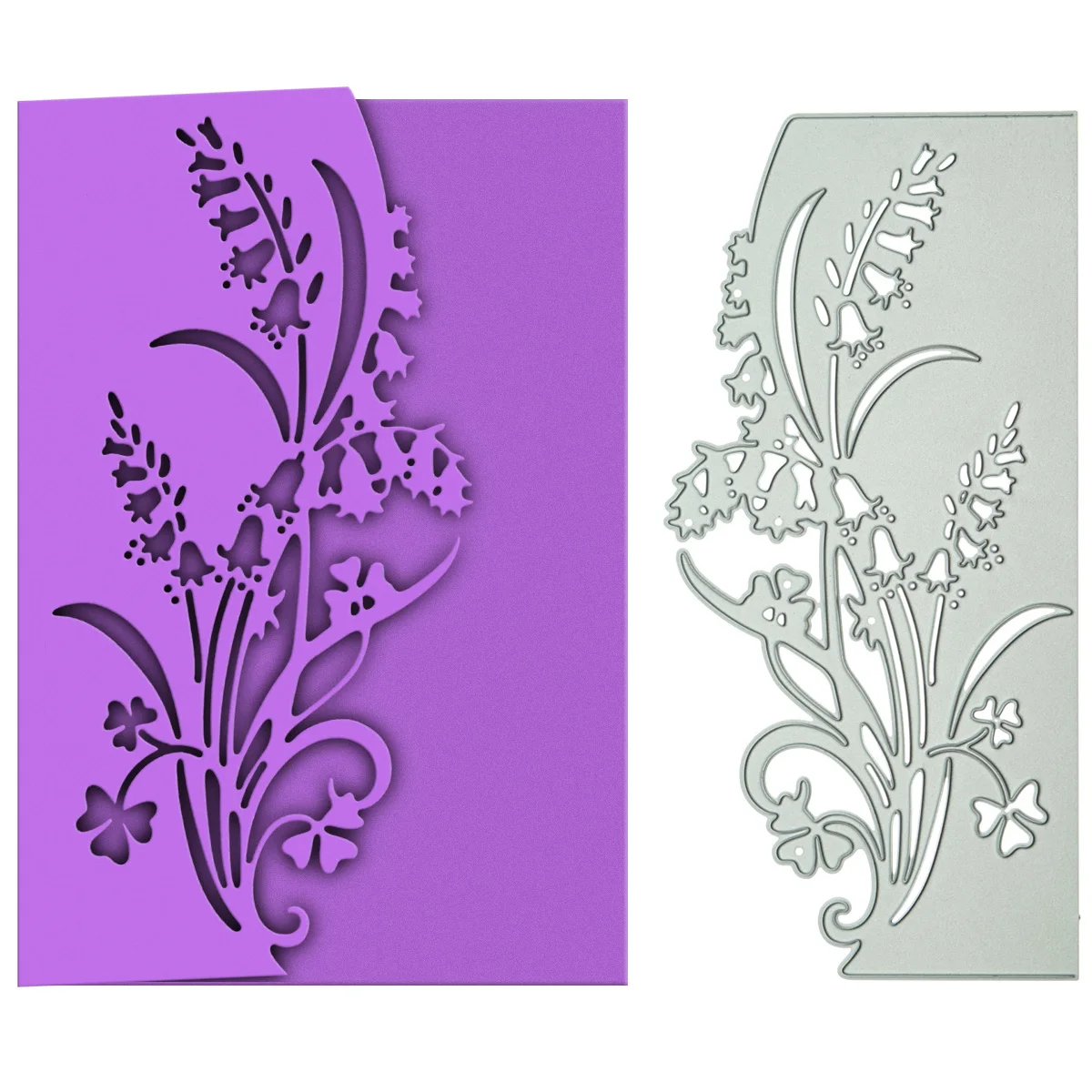 

Flower Lily Of The Valley Pattern Plant Metal Cutting Dies Scrapbooking Cutter Mold Clipart Invitation Card Edge Envelope Cover