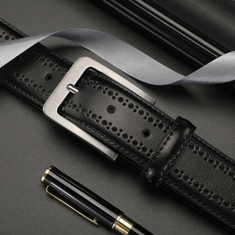 Men Belt Genuine Leather Dress Designers Belts for Men High Quality Business Work Casual Strap Coolerfire Brand Strap HQ226