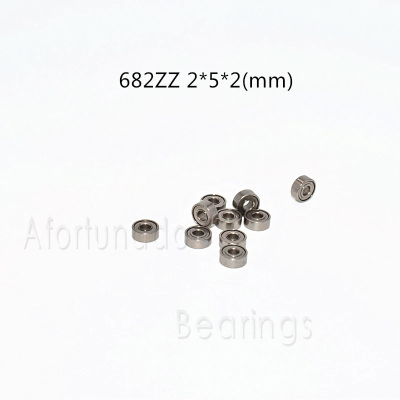 Łożysko 10 sztuk 682ZZ 2 * 5 * 2 (mm) stal chromowana Metalowe uszczelnione Części do urządzeń mechanicznych o dużej prędkości