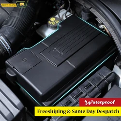Engine Battery Cover For Skoda Karoq Kodiaq Superb Octavia Mk3 SEAT Leon Mk3 Positive Negative Electrode Dustproof Shell Cap