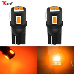 Katur-車のled電球,ナンバープレートライト,t10 w5w,194 168 5630smd,琥珀色の白色照明