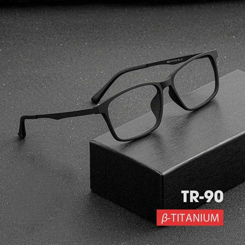 

Ultra-Light Flexible Optical Eyeglasses Frame Full Rim Plastic Titanium beta Ti Prescription Eyewear for Men and Women Spectacle