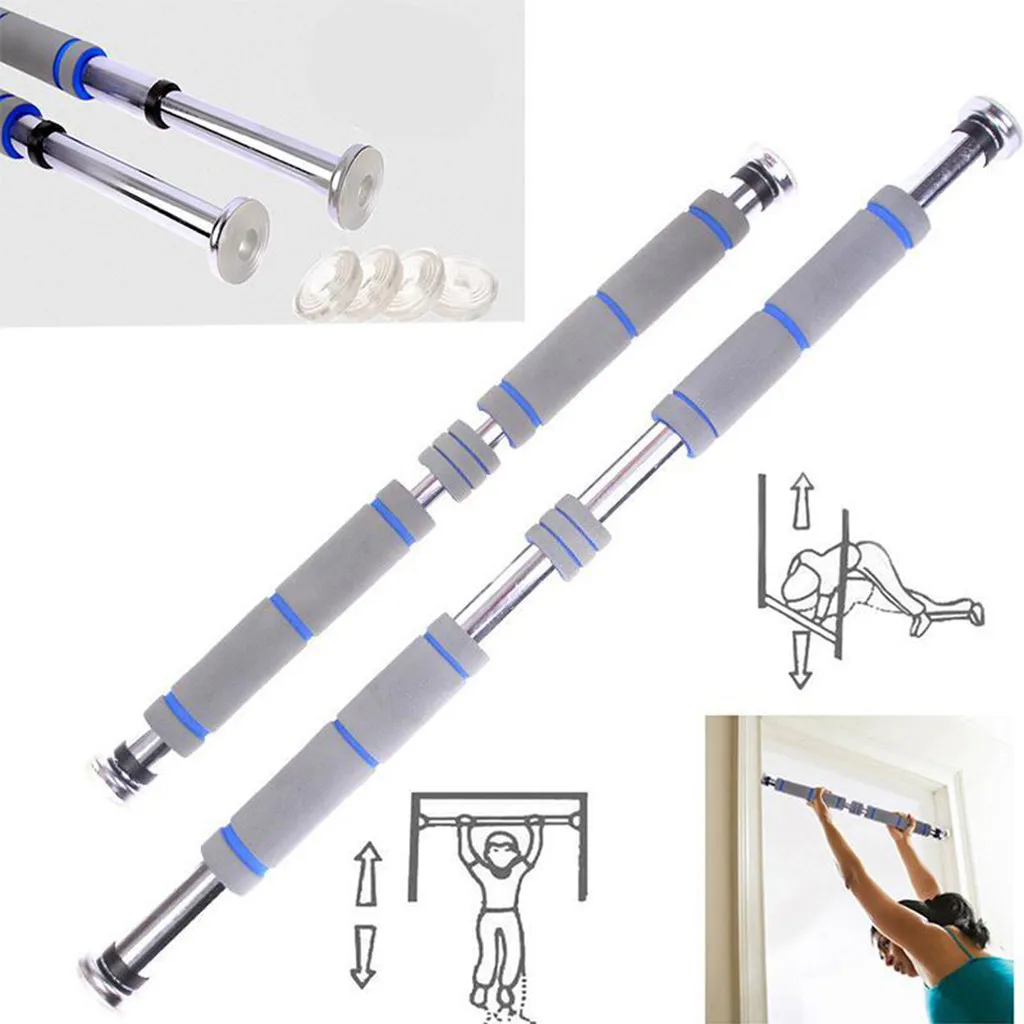 200kg Adjustable Door Horizontal Bars Exercise Home Workout Gym Chin Up Pull Up Training Bar Sport Fitness Equipments#0324g30