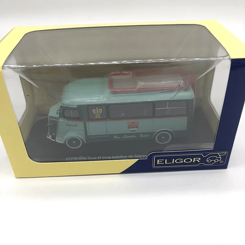 1:43 Scale Diecast Alloy French Citroen Old Bus Simulation Car Metal Model Diecast Vehicle Toy Collection Display Ornament Gifts