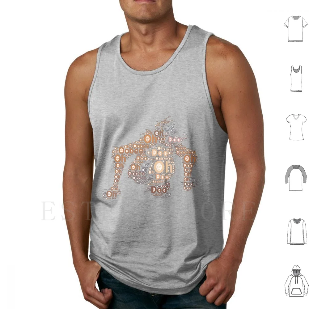 Oobee Doo I Wanna Be Like You-Tank Tops Vest Sleeveless Red Flower Walt Panther Black Bear Tiger India Jungle Mowgli Ape