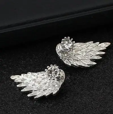 New fashion Retro Stereo Angel Wings Stud Earrings For Women girl Accessories  jewelry wholesale