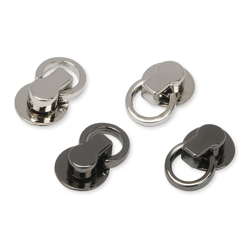 4Pcs Metal Leather Bag Rotating Head Belt Ring Bag Clothes Screw Install Tools Buckle Ring Removable Hardware Sewing Accessories