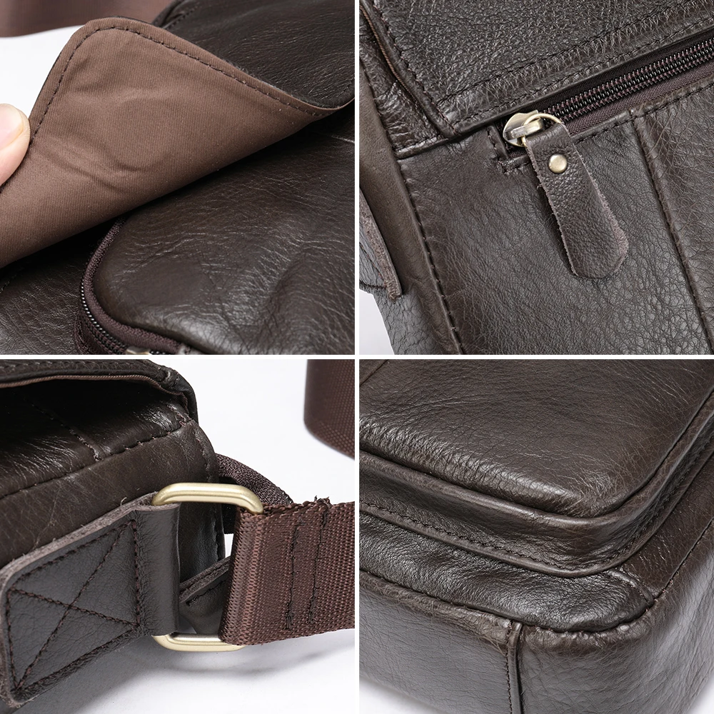 Imagem -05 - Mva Bolsa Crossbody Bolsas de Couro Genuíno dos Homens para Homens Bolsas de Ombro Masculino Homem da Mala Bolsa do Mensageiro dos Homens de Couro dos Homens Bolsas 819