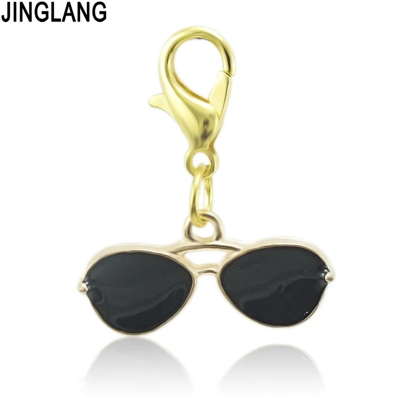 JINGLANG Mixed Enamel Charms Eye Lipstick Facial Mask Alloy Necklace Bracelet Drop Oil Making Make Up Accessory Jewelry 50pcs